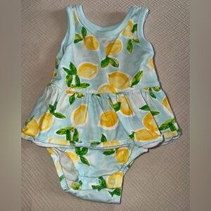 Carter's Mint and Yellow Baby Romper